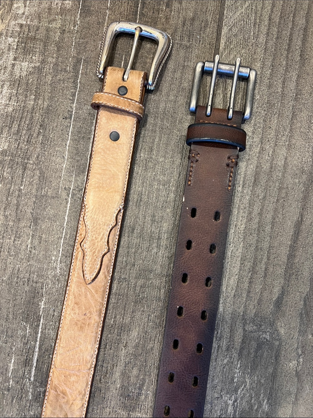 Tony Lama Leather Belt plus free one